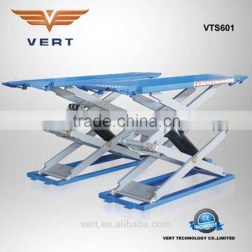 4-cylinders hydraulic ground mounted full rise scissor lift with slope VTS601