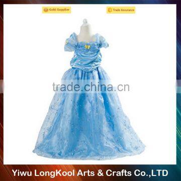 New fashion hot sale cute baby girl wedding dress cosplay frozen girl dress