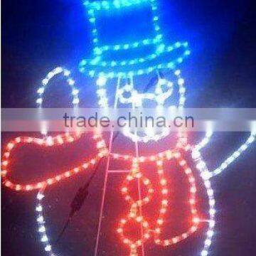 christmas snowman led motif light