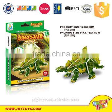 DIY jigsaw puzzle for kids 3D puzzle game dinosaur diorama set 28pcs