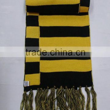 warm custom block stripe scarf