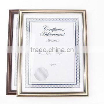 Golden and walnut diploma holder