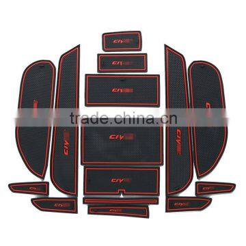 Chinese top supplier auto door slot pad for Honda Civic(Eight Generation) 15pcs/set