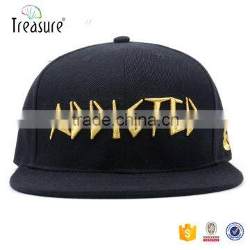 Fabric cap hat embroidery design 3d snap back hats