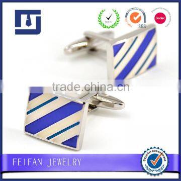 Men's Fashion Cufflinks Wholesale Custom Cufflinks Blue Flower Texture Cufflinks                        
                                                Quality Choice