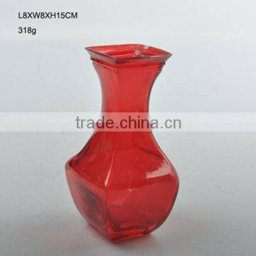 glass flower glass ;simple and elegant red flower glass