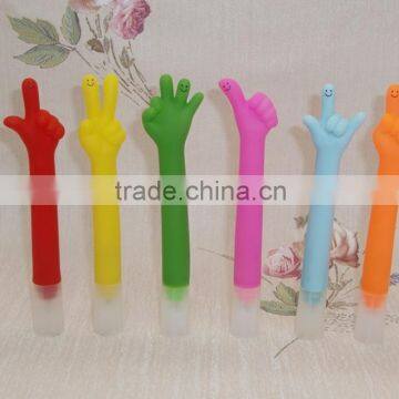 Novelty Gesture Ball Point Pen Colorful Gift School Stationery Pens photo-2