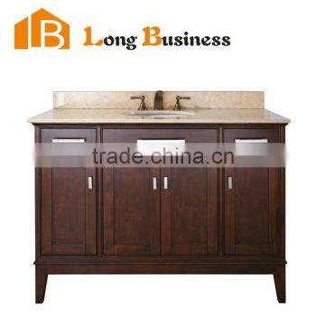 LB-LX2009 Popular Solid Simple Elegant Wooden Bathroom Cabinet Vanity, tall bathroom cabinets