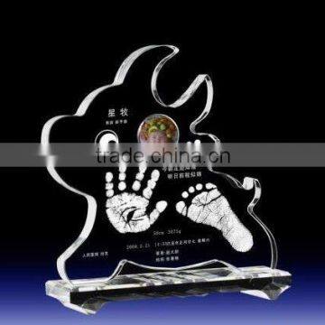 crystal baby Handprint and footprint wall