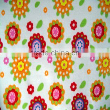 polyester spandex tricot fabric with lovely sunflower design