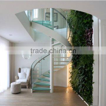 Glass spiral staircase metal spiral stairs steel structure spiral stair