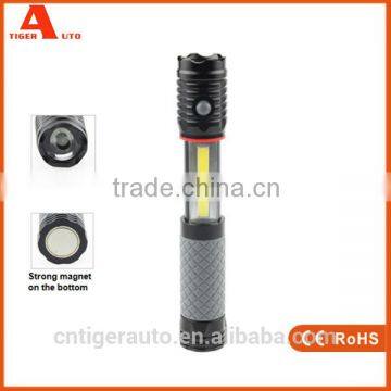 Factory Price Battery Powered Portable Extendable LED Outdoor LED Flashlight with magnet