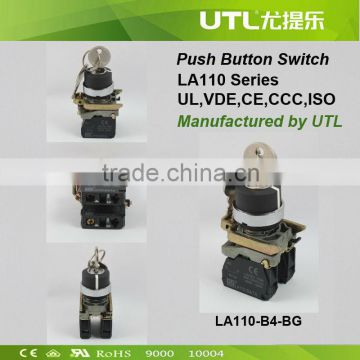 LA110-B4-BG 220V Emergency Turn Button Rotary Switch