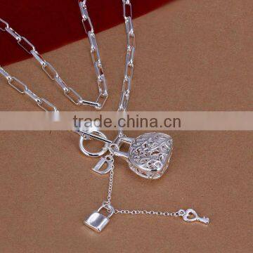 wholesale 2014 fashion women bag pendant 925 sterling silver necklace