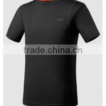 Wholesale OEM men's spandex t-shirt/ fitness compression shirt