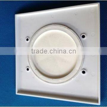 reliable manufactory produce white plastic injection part with silicone