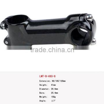 Anodized black 3D forging aluminum alloy bike handlebar stem for MTB and road bike