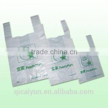 competitive price custom printed hdpe plastic Tshirt bags