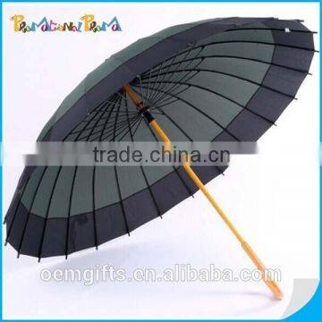 24K High Quality Wooden Handle Umbrella