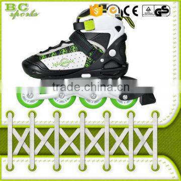 Alibaba wholesale mix color mix size green kids adjustable rollerskates