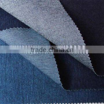 Made in China 55%cotton 42%polyester 3%spandex Indigo Knitting Denim Fabric