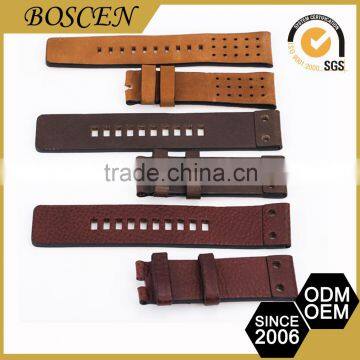 High-End Handmade Comfort Oem Service Leather Watch Band