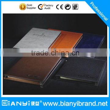 Leather cover notebook with pen hold