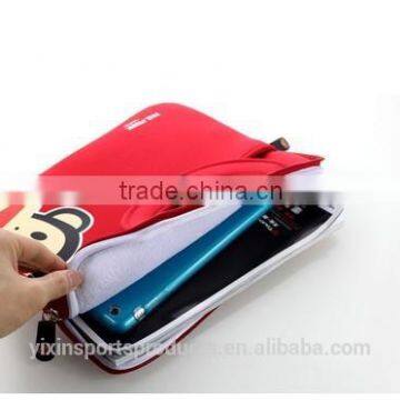 Colorful insulated neoprene laptop sleeve with zipper for lady laptop bag computer sleeve