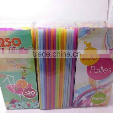Disposable Colorful Hard Soft Drink Plastic Straw , Flexible Straw photo-6