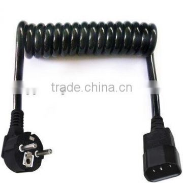 Spiral cable with Europe Plug