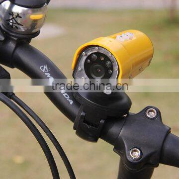 Tandem bicycle accessories of full hd 720p waterproof camera