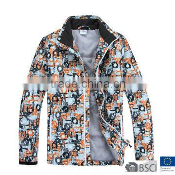 Womens Printed Waterproof Softshell Jacket