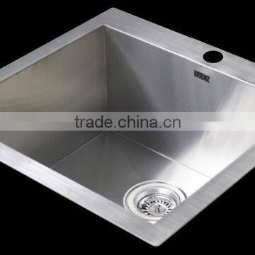 Topmount 304 Steel Single Bowl Handmade Kitchen Sink photo-3
