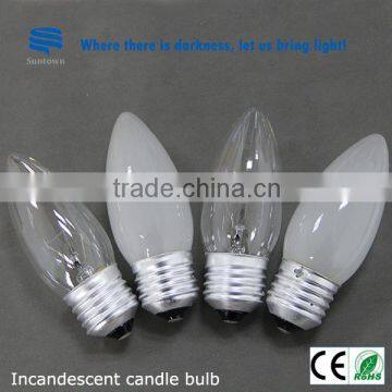 CE certificate e27 incandescent candle lamps