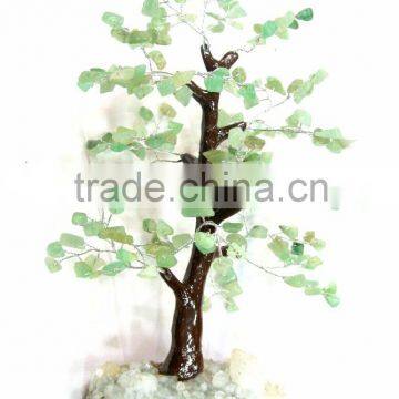 Wholesale Mineral Gem Tree : Mineral Base Green Aventurine 210 Chips Gemstone Tree