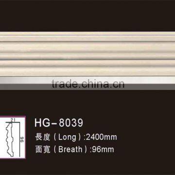 HG8039 polyurethane pu foam panel moulding for ceiling decoration