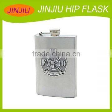7oz stainless steel engraved hip flask metal flask engraving