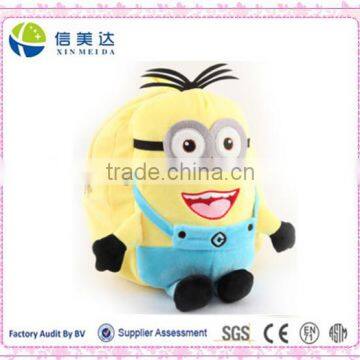 Popular and Hot sell Minions plush bag for kids