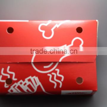 Disposable custom logo printed food grade paper snack paper middle box