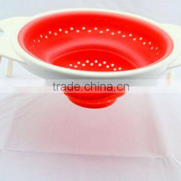 100% Food Grade Collapsible Silicone Strainer, Foldable Silicone Colander, Silicone Kitchenware, Kitchen Tools Strainers photo-2