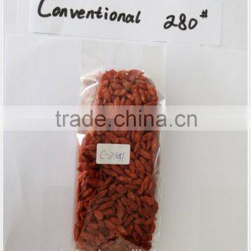 Dried Goji Berry 280grains/50g Health Food,100%natural,native Chinese goji berry