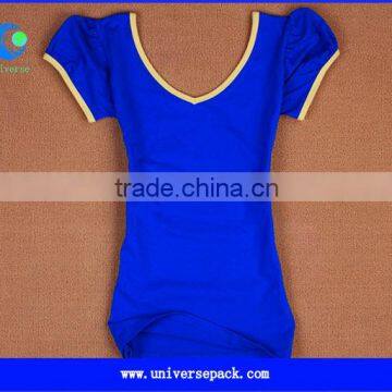 100%cotton 2multiply 2 rib short sleeve blouses for girl