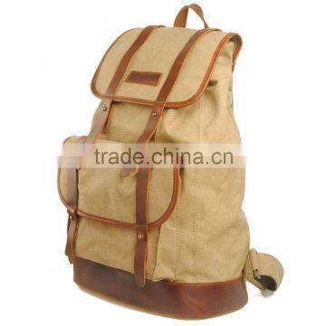 New Stylish Backpack Vintage Canvas School Backpack Hiking Backpack photo-3