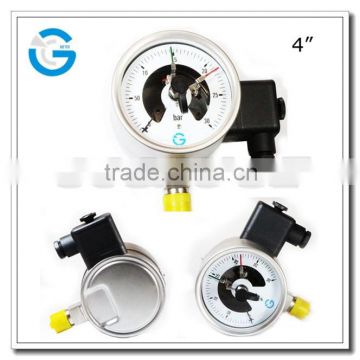 High quality stainless steel 100 mm the electric contact pressure gauge