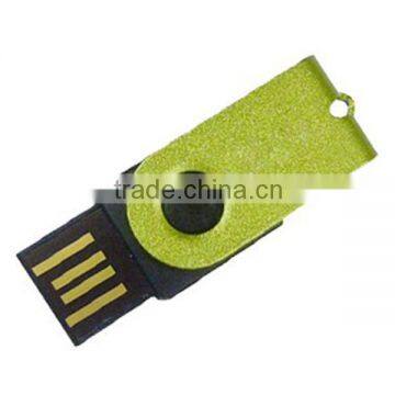 Mini swivel usb flash drive with waterproof grade A chip