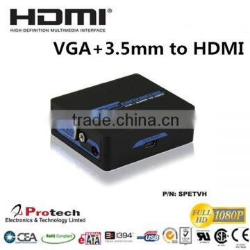 USB to TV converter for VGA+3.5mm to HDMI Mini Converter box 1080p