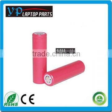 3.7 volt rechargeable li-polymer 18650 battery cell 2400mah with solder tab PCB protection