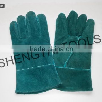 12" Cow split leather welding glove,safety glove