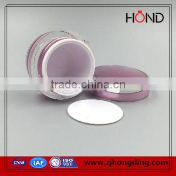 Wholesale Acrylic Silver Purple Jar 15g 30g 50g Round Oblique Jars Cosmetic Acrylic Jar Cosmetic Cream Jar 50ml