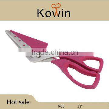 Soft handle pizza cutter scissors